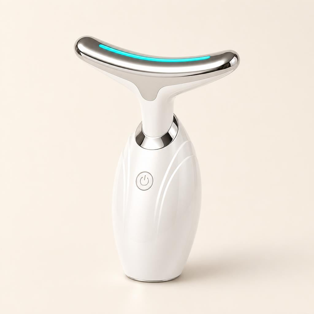 Neck and face LED lifting device, side view