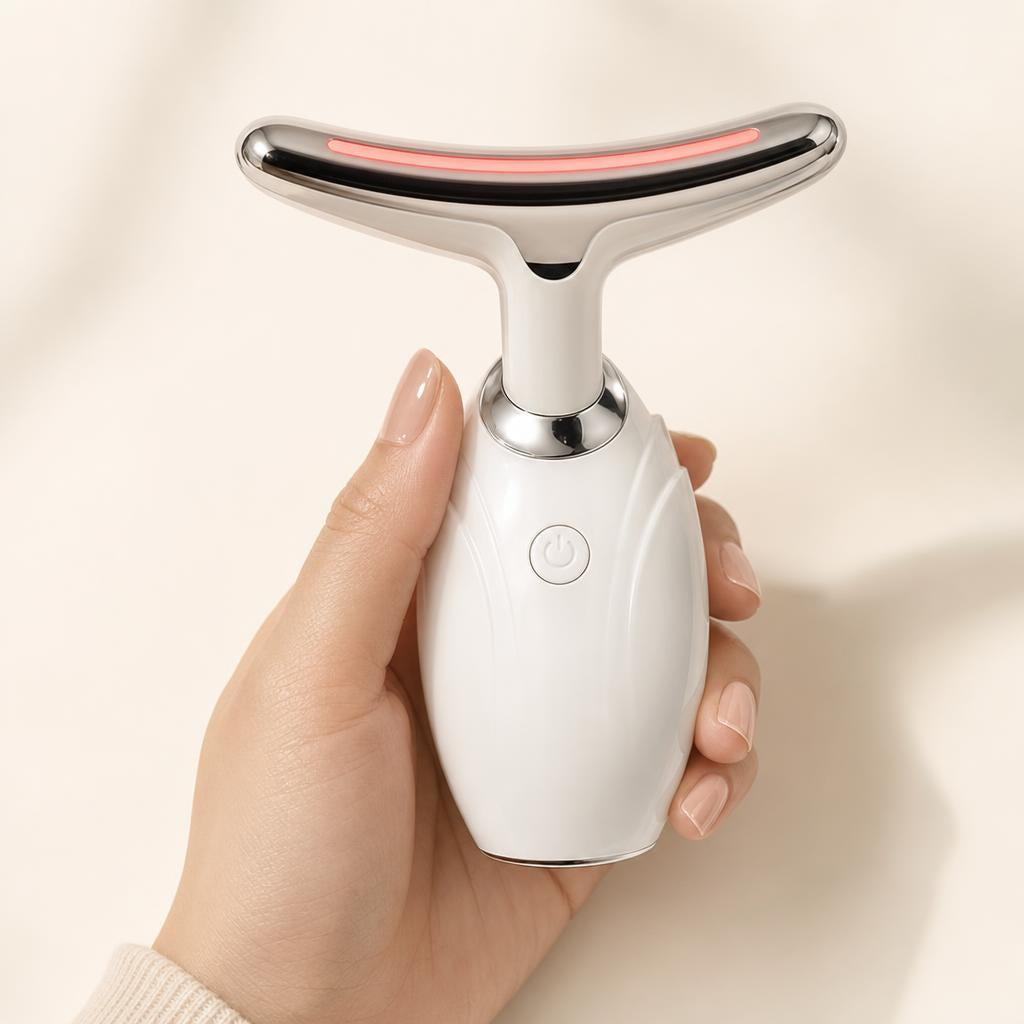 Neck and face LED lifting device held in hand
