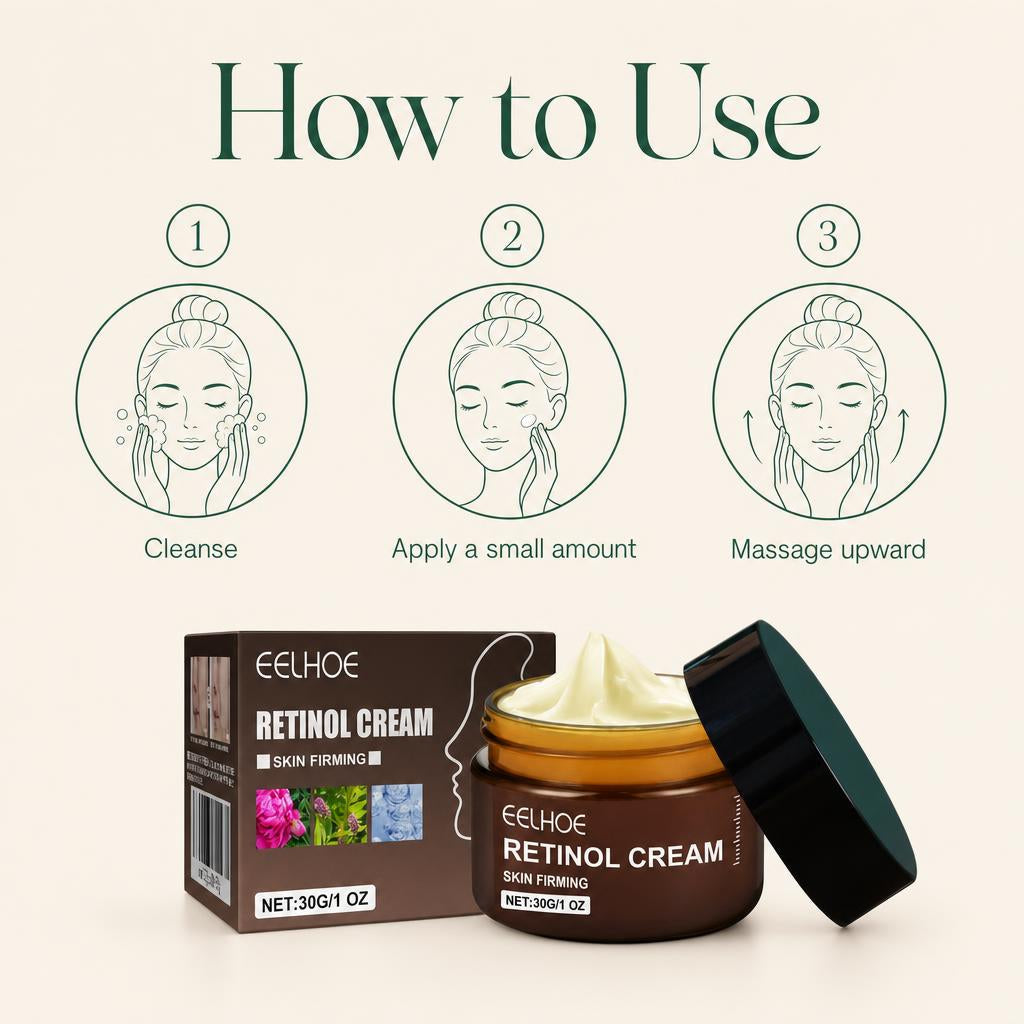 How to use: cleanse, apply, massage upward