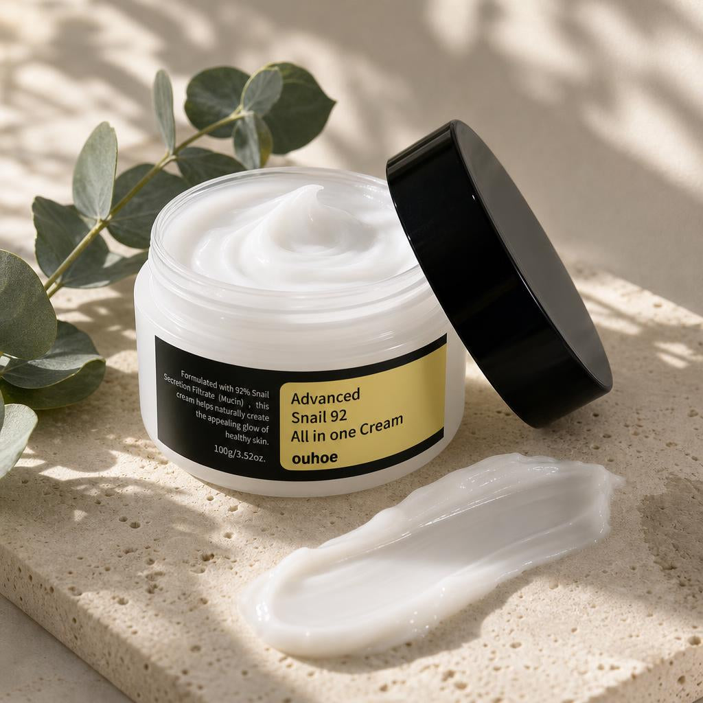 Rich, bouncy texture of the snail cream